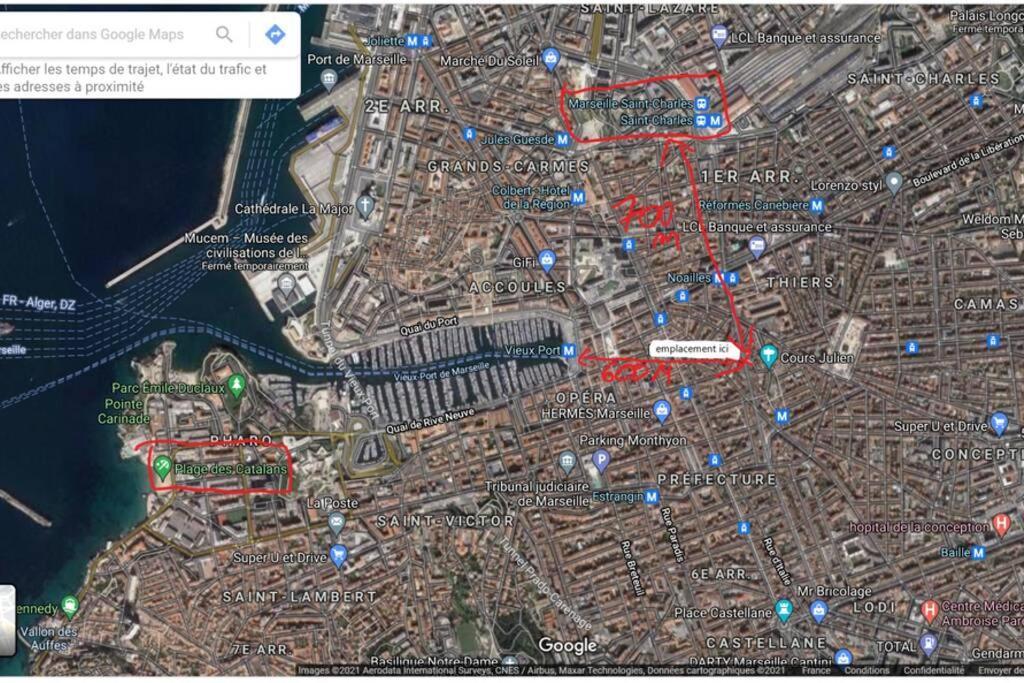Апартаменты Le T3 A 600Metre Du Vieux Port Proche De La Gare Марсель Экстерьер фото
